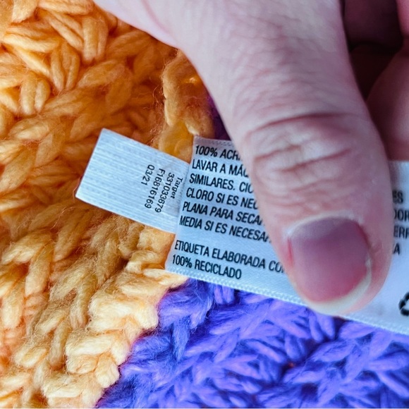 Wild Fable Color Block Chunky Knit Sweater Size Medium - Picture 8 of 9